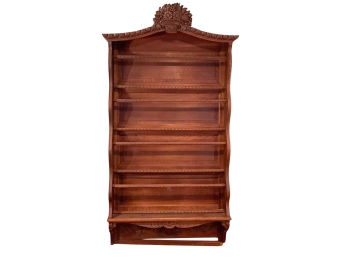 French Provincial Oak Plate Rack