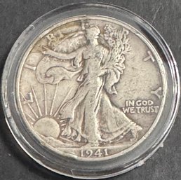 1941 Walking Liberty Silver Half Dollar