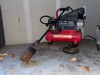 A Craftsman Compressor, And More Garage Tools - Extension Cords, Clamps And More