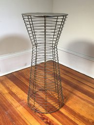 Vintage Space Age Modern Wire Plant Stand - Very Cool Piece - You Can Find Many Uses For This Piece !