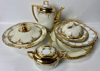 Gold Rimmed Czechoslovakian China (7)