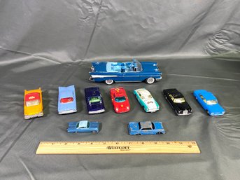 10 Cars Toy Models Corgi Danbury Mint Dinky Gt Britain Lesney Chicago Tootsie