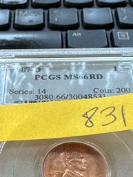 Lincoln Memorial Reverse  1C 197 D  MS66RD  PCGS