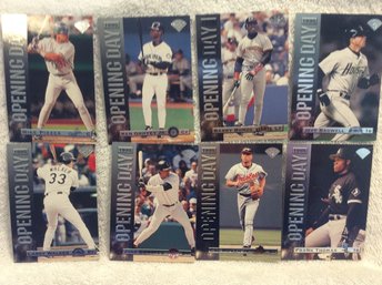 1995 Leaf Opening Day 9 Card Insert Set - Griffey - Ripken - Bonds - L