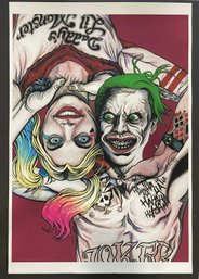 Harley Quinn & The Joker Fine Art Print By Artist CHOD