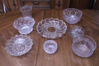 Generous Collection Of Crystal And Cut Glass Items