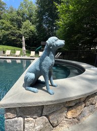 Frontgate Aluminum Dog Statue