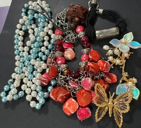 Miscellaneous Lot Of Costume Jewelry