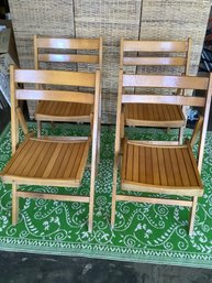 Cedar Folding Chairs Set Of 4