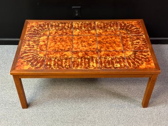 Vintage MCM Tile Top Coffee Table, Moluna Mobler