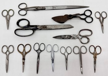 13 Pairs Vintage Scissors