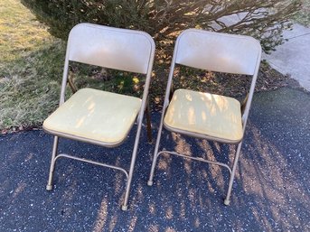 Pair Of Vintage Samsonite Folding Chairs