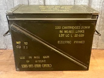 Vintage Military Ammunition Box