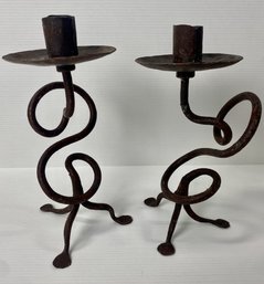 Claw-footed Cast Iron Candle Holder (2)