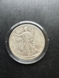 1945 Walking Liberty Silver Half Dollar