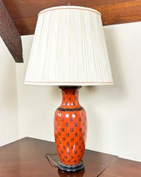 A Fine Chinese Ceramic Table Lamp