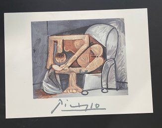 Pablo Picasso Vintage 1981 Lithograph With Marina Picasso Estate