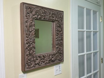 A Pretty Carved Design Rectangular Mirror