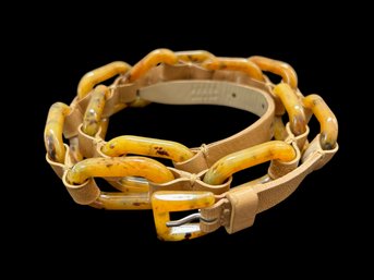 Prada Tortoiseshell  Chain Belt