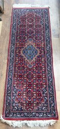 Beautiful Hand-made Blue & Red Multicolor Karastan Rug Runner