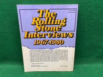 The Rolling Stone Interviews. 1967 - 1980. 426 Page Illustrated Soft Cover Book. Bob Dylan, Elton John!