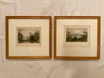 Adirondack Waters, Saratoga Lake & Lake George, Aquatints