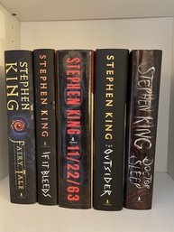 Stephen King, Collection Of Five Hard Cover Books By Scribner (#199)