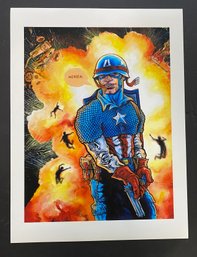 Captain America Art Print By Artist CHOD