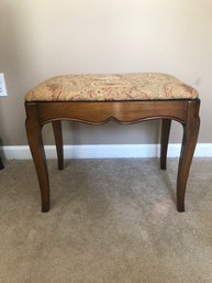 Vintage Bench,great Shape,nice Upholstery Design