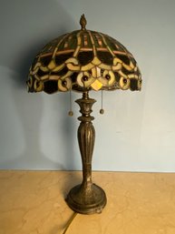 Vintage Stained Glass Table Lamp 2 Of 2