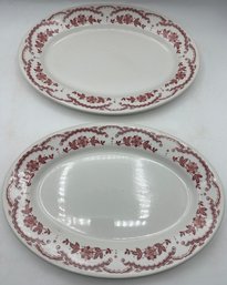 Pair Of Small Platters By Sterling Ohio