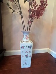 Vase With Beautiful Faux Flowers (2)