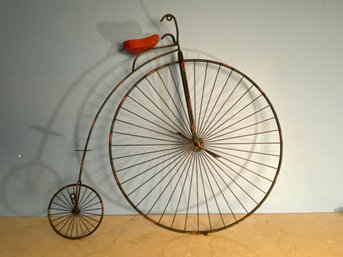 Vintage Highwheel Bicycle Art Piece