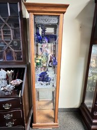 Display Curio Cabinet, Acid Etched, Super Useful Size