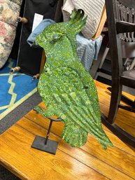 Metal Parrot Table Decor