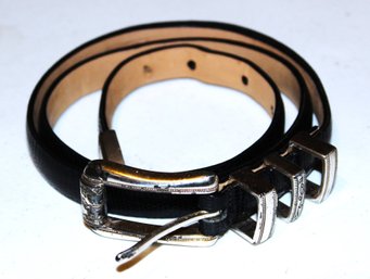 Designer Leather Ladies Belt By Brighton Having 2 Spots Of Delamination