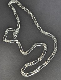 Italian Sterling Silver Heavier Link Chain Necklace 20' Long