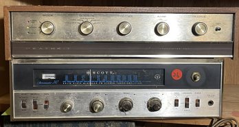 HEATHKIT TUNER AMP AND A SCOTT STEREOMASTER 342