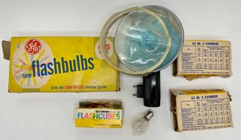 Vintage General Electric Flashbulbs, Sylvana Flashcubes & Argus Flash