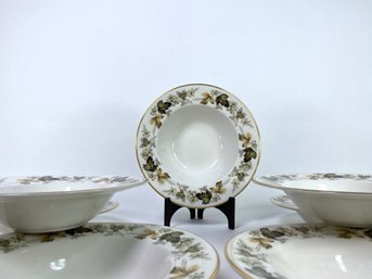 Royal Doulton - Larchmont Pattern - Soup Bowls - Group Of 6