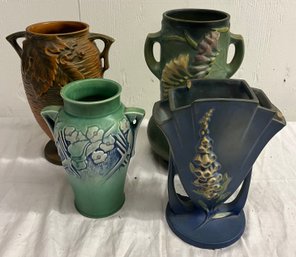 Four Pieces Of Roseville Pottery