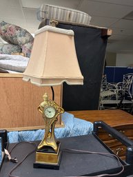 Art Nouveau Style  Clock Lamp -  Antique Road Show (placque)