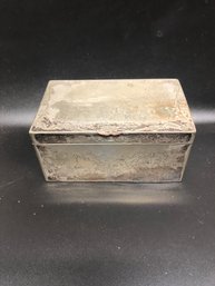 Vintage Silverplate Cigarette Box