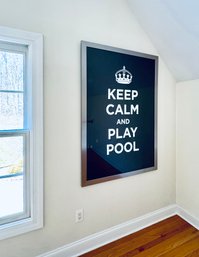 Keep Calm & Play Pool / Decorative Wall Art