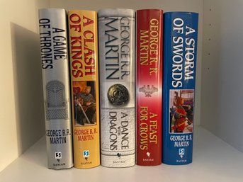 George R.R Martin , Five Books By Bantam .GAME OF THRONES And More. (#202)