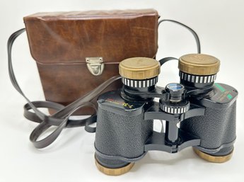 Vintage Selsi 7x35 Luminous Flield 8 Degree Binoculars In Case