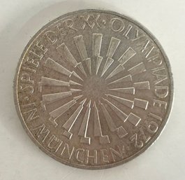 1972 Silver German Olympiad Coin