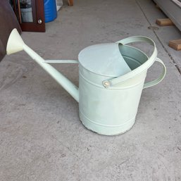 A Decorative Green - Metal Watering Can