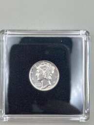 Beautiful 1936-S Mercury Dime In Plastic Case