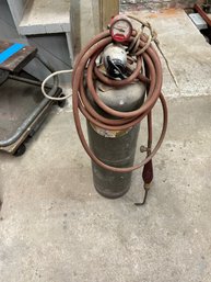 Acetylene Torch, And Tank